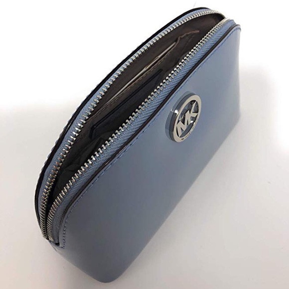 Michael Kors Fulton Patent Leather Cosmetic Pouch - Picture 3 of 3